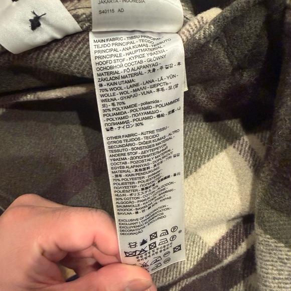 Levi's Tan and Black Plaid Shirt Jacket - Picture 4 of 4